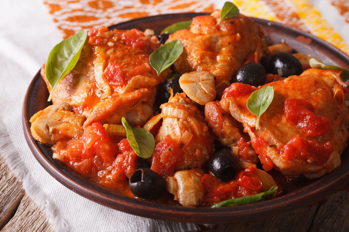 Pollo alla cacciatora alla siciliana